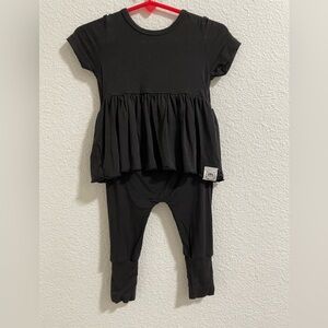 Bamboo baby Chic Black Romper